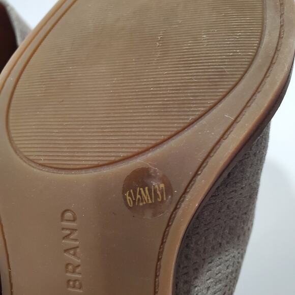 Lucky Brand Women's Grey Faux Suede Ankle Boots Size 6.5M LK-POWE Zip-Up - Picture 12 of 16